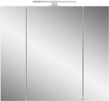 Badezimmer Spiegelschrank mit LED-Beleuchtung, 3-türig
