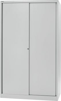 Metallflügeltürenschrank Bisley Office Lichtgrau