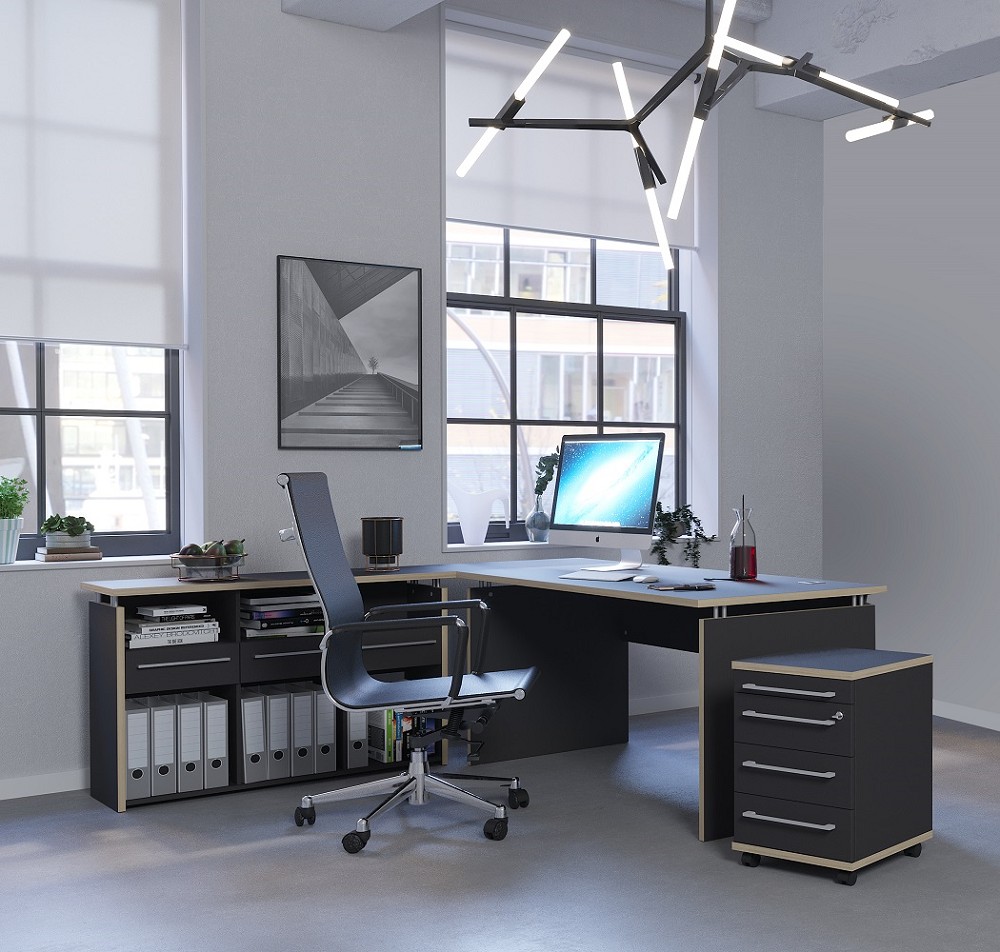 Aktenschrank hoch, mit abschliessbarer Doppeltüre-1694-58