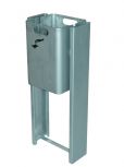 Abfallbehälter TKG CAMPINA 35 Liter Silber