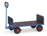 Handwagen Fetra mit 2 Stirnwänden und Luftbereifung
