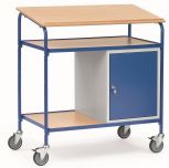 Rollpult Fetra mit Schreibfläche und Stahlschrank
