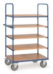 Etagenwagen Fetra mit 5 Böden, Höhe 1800 mm