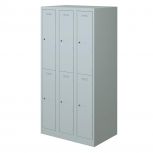 Bisley Garderobenschrank Primary Locker 3 Abteile, 2 Fächer