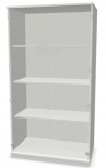 Glasflügeltürschrank SQart 4 Ordnerhöhen
