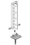 Fußverdübelungsset für Grundregal Compact