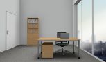 Komplettbüro Serie PRO6S Farbe Buche