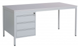 Schreibtisch PROsteel mit Unterbaucontainer