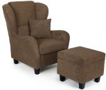 Ohrensessel Trier mit Hocker